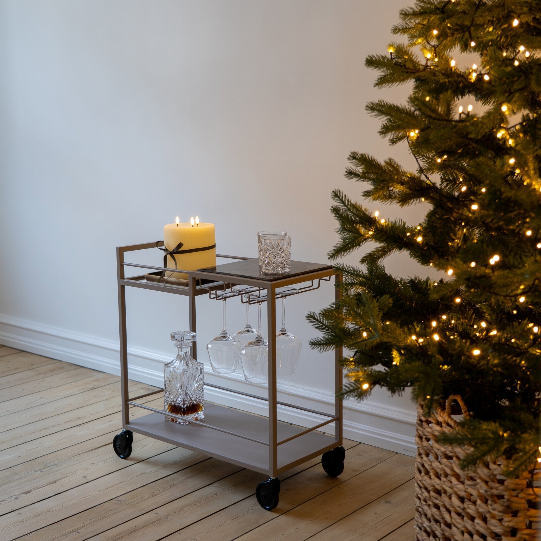 Mason II rullevogn MINI - lysebrun