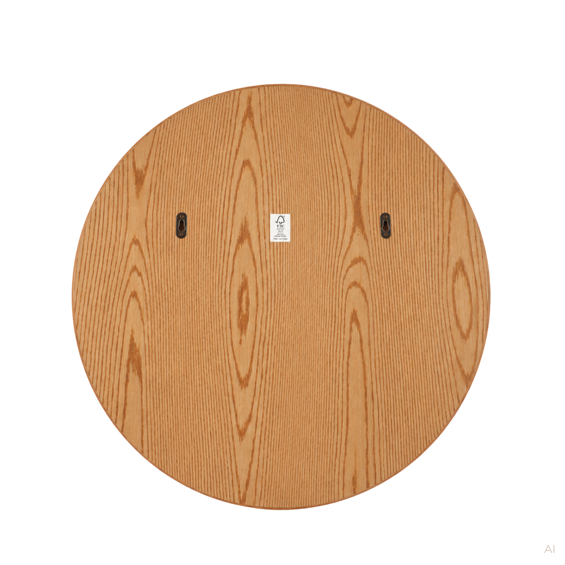 Moon spejl i eg - Ø60 cm