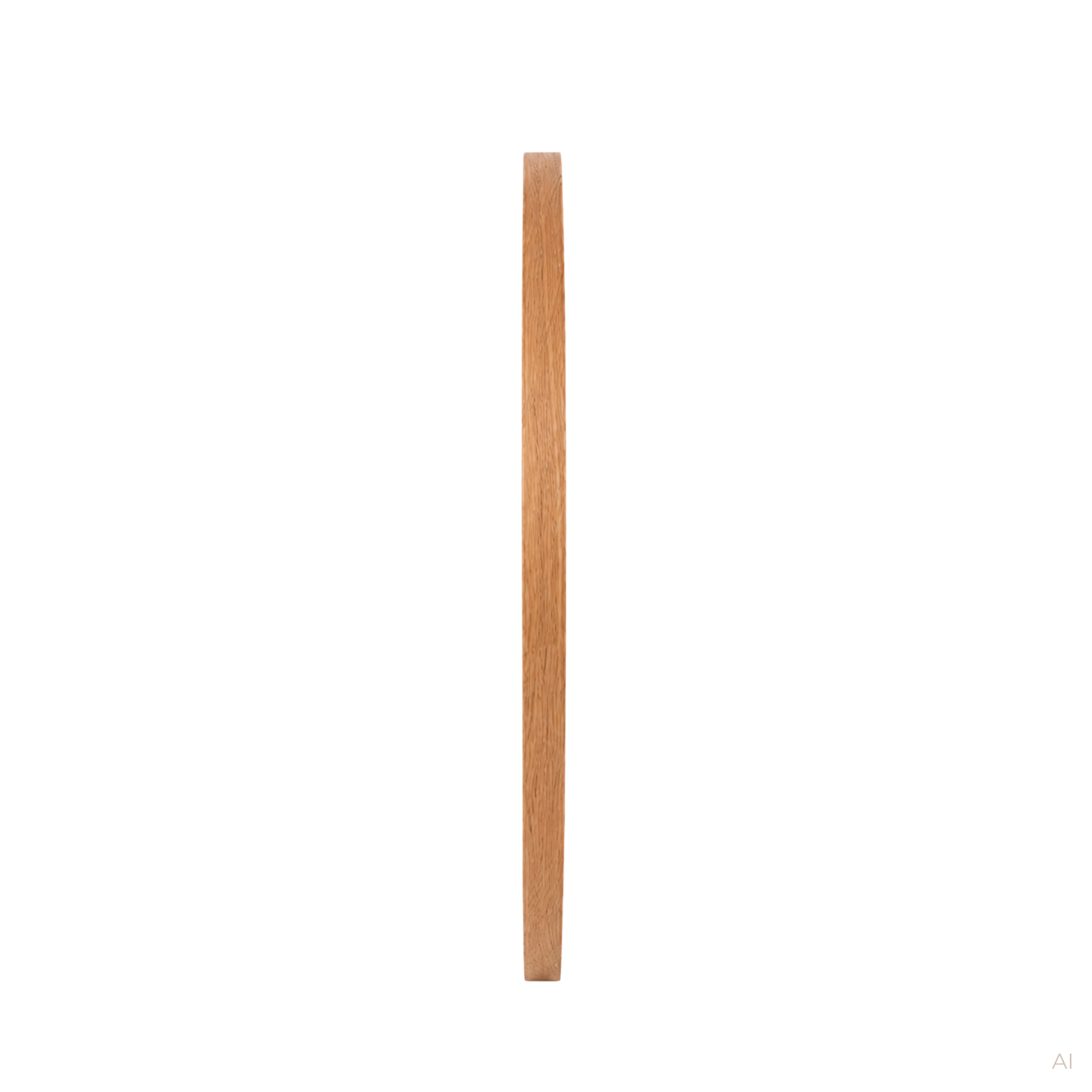 Moon spejl i eg - Ø60 cm