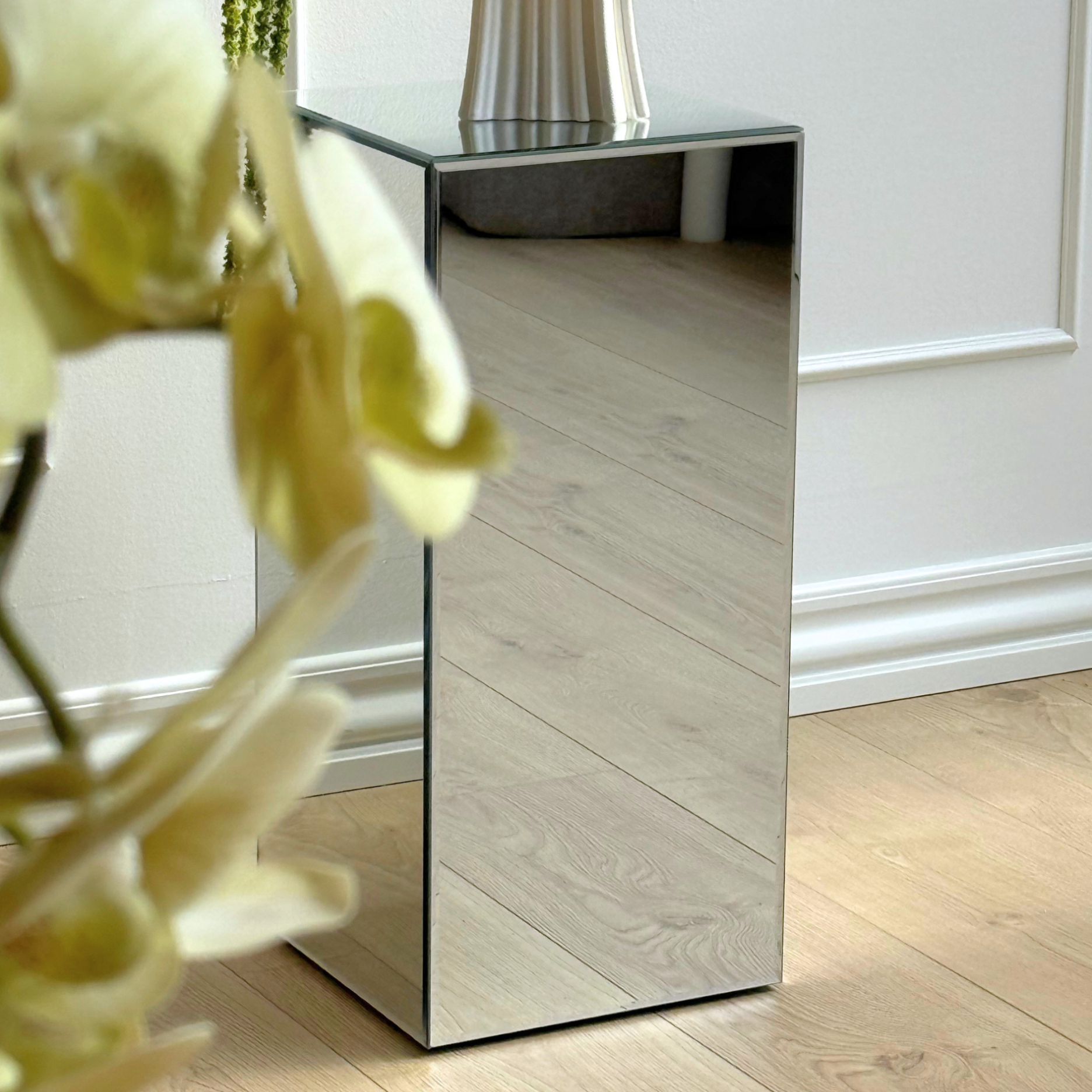 Spejlpodium H65 transparent