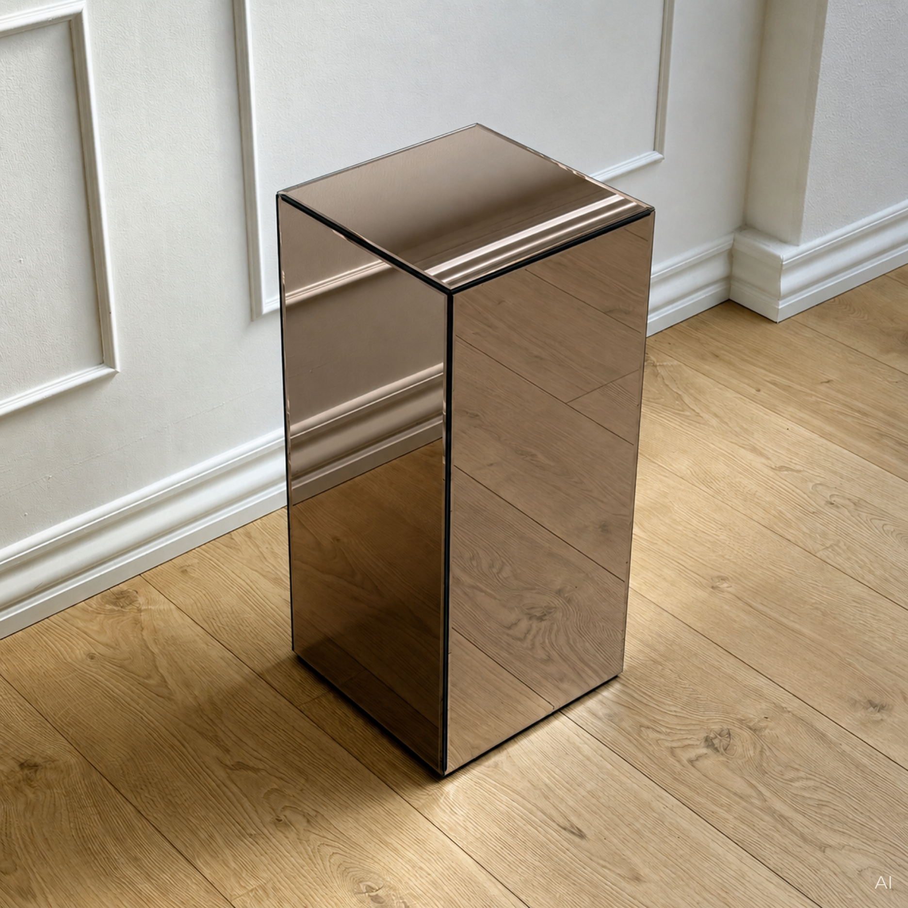 Spejlpodium H65 Lys brun