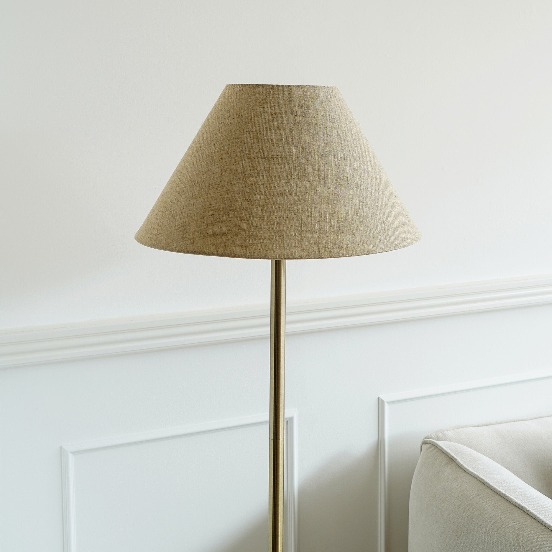 Brun Marmor Gulvlampe