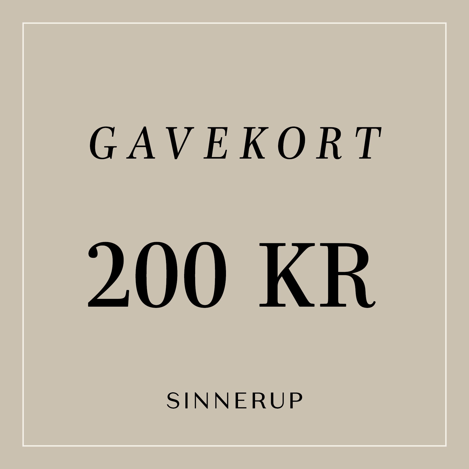 Sinnerup Gavekort