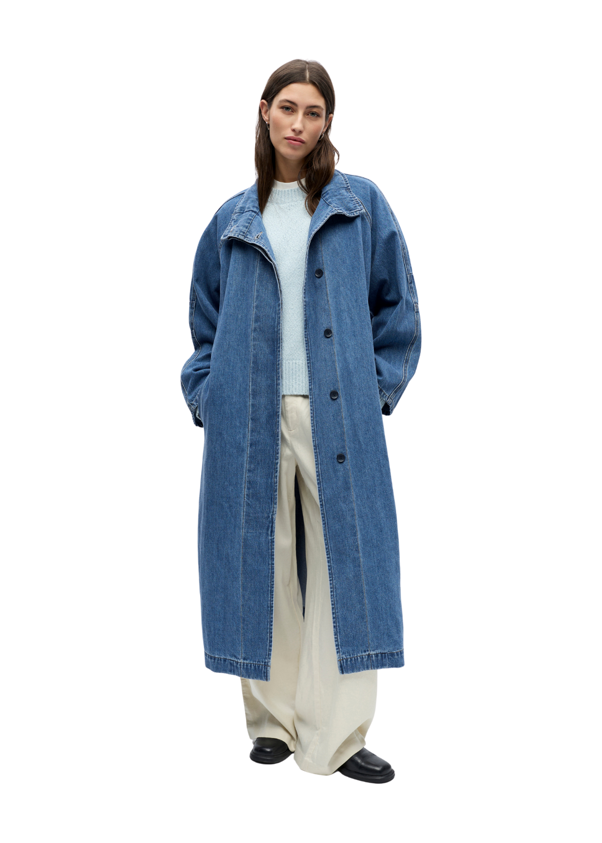 OBJTrinna Denim Trenchcoat