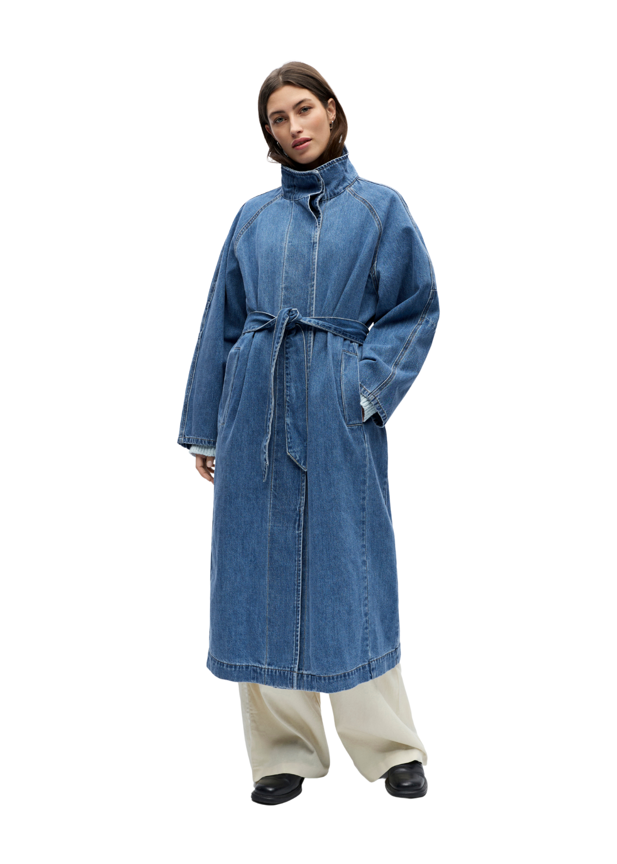 OBJTrinna Denim Trenchcoat