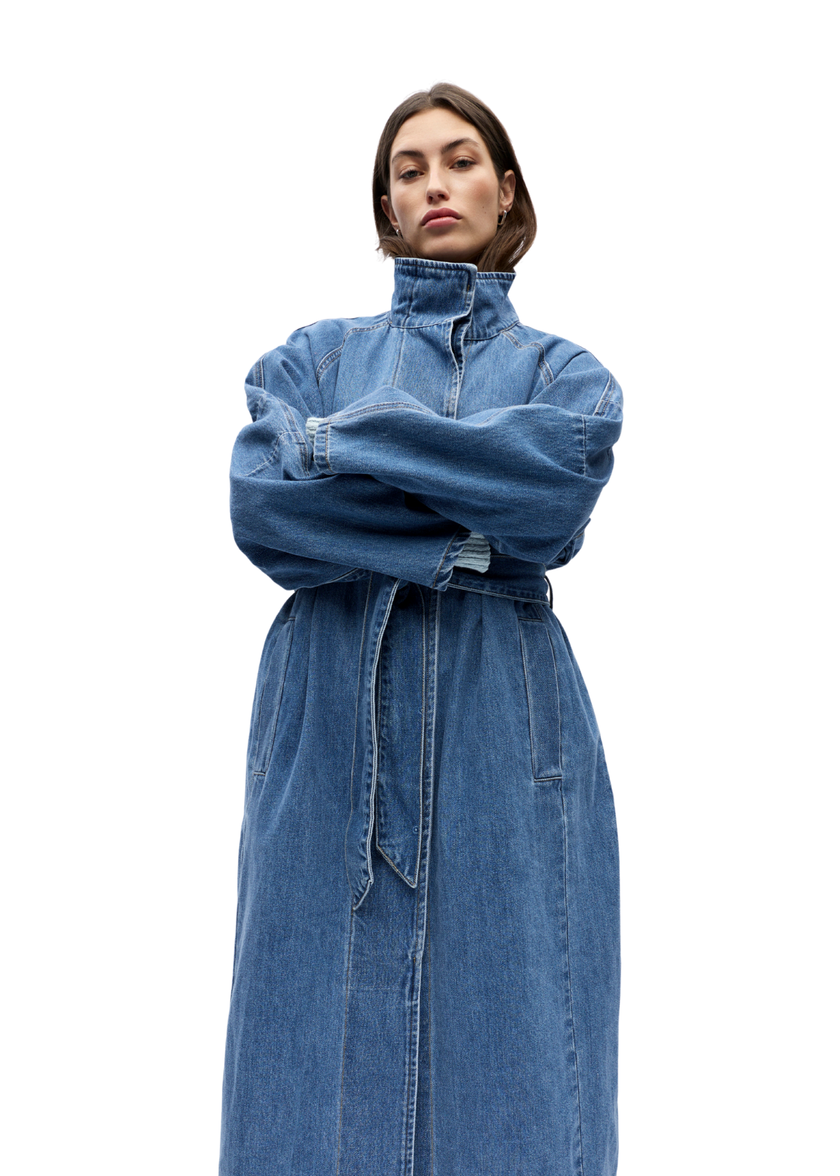OBJTrinna Denim Trenchcoat