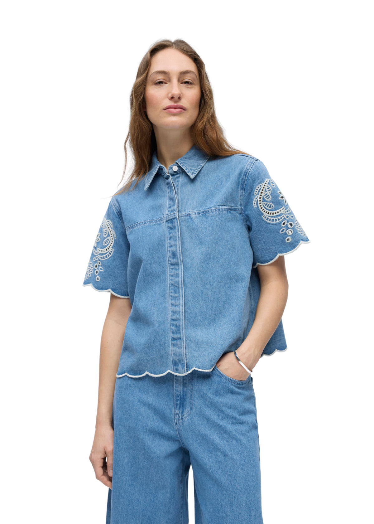 OBJIdda Denim Skjorte