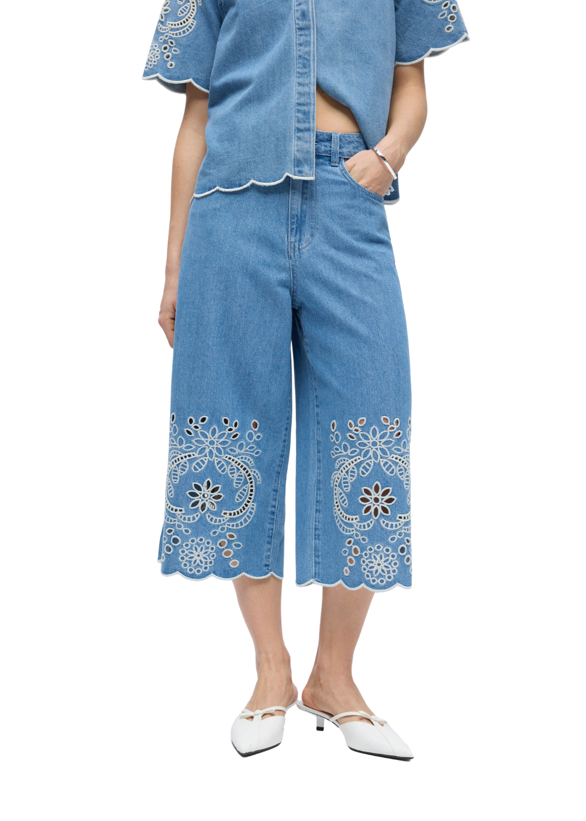 OBJIdda Bermuda Denim Shorts