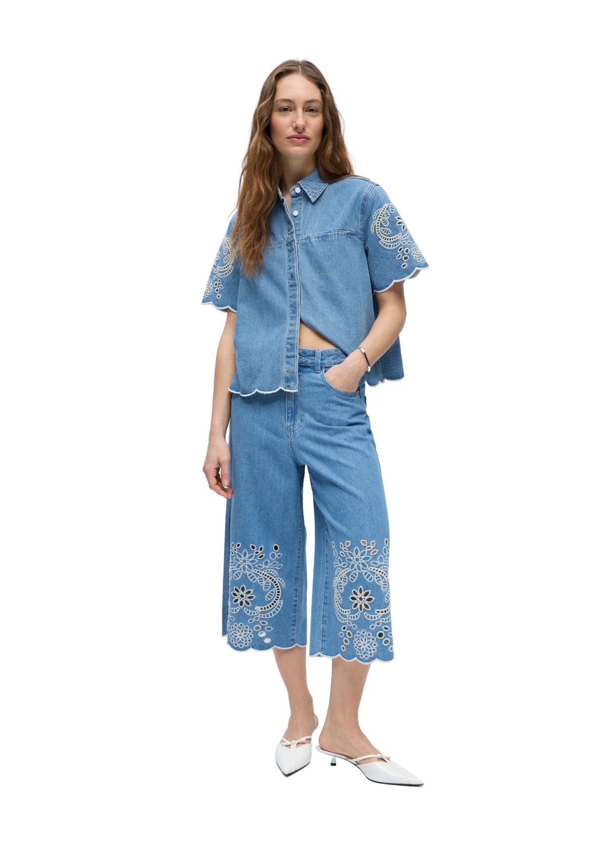 OBJIdda Bermuda Denim Shorts