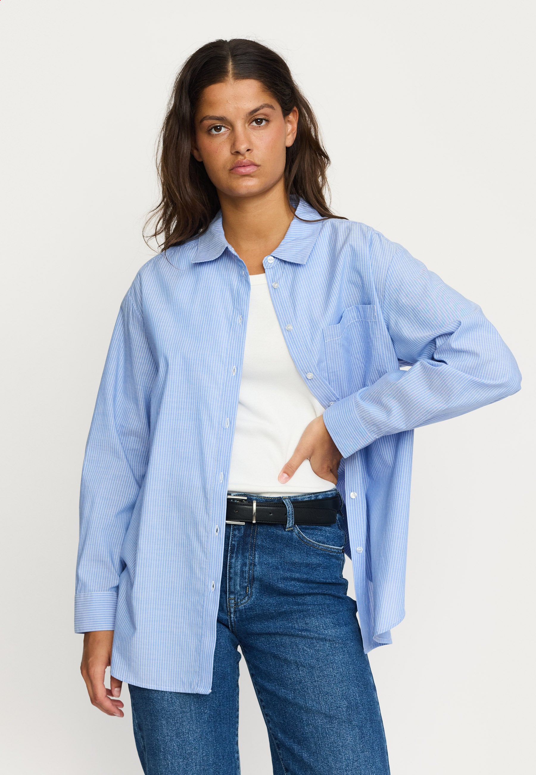 SRVeronica Stribet Skjorte