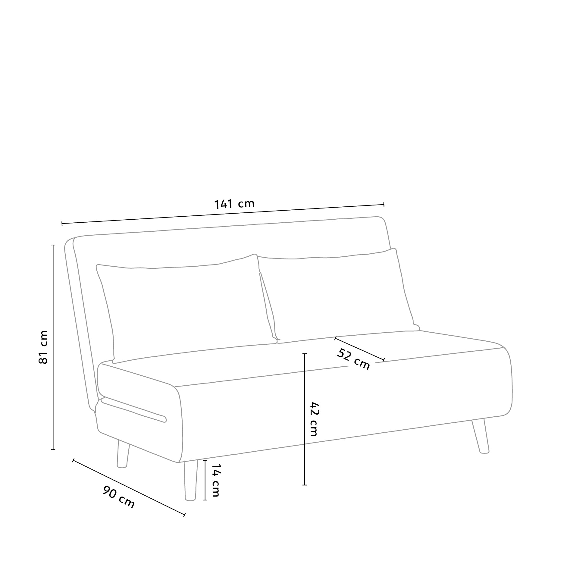 Iowa II sovesofa 2 pers.