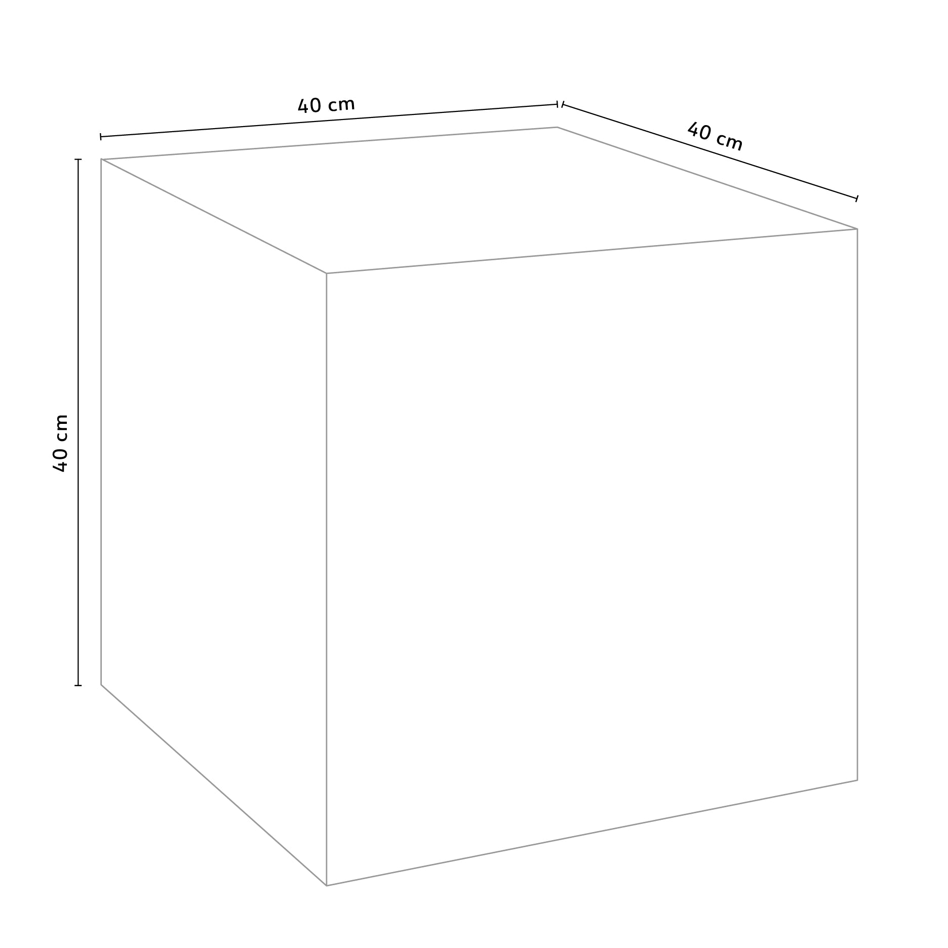 Montes sidebord 40x40 cm