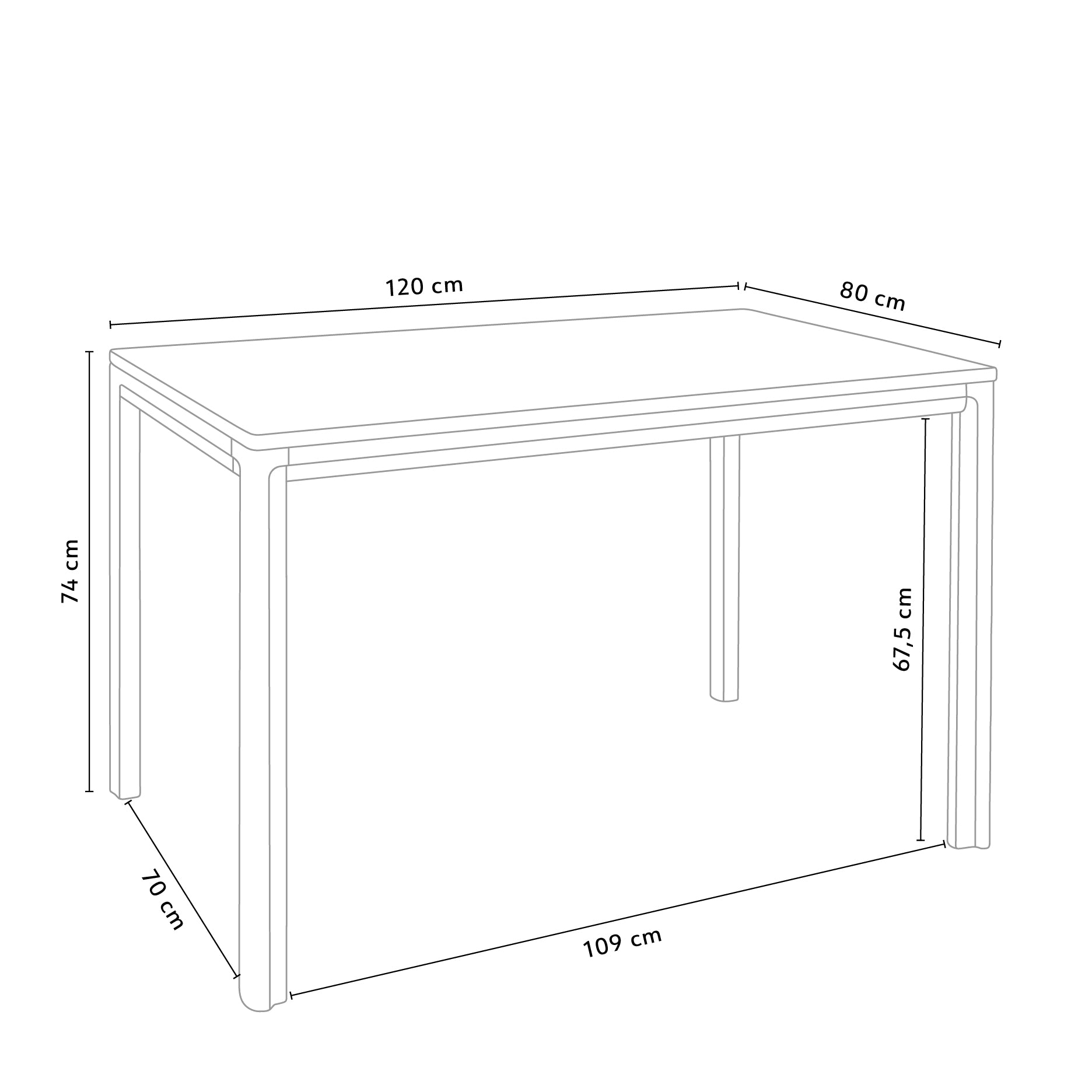 New Carver spisebord/skrivebord