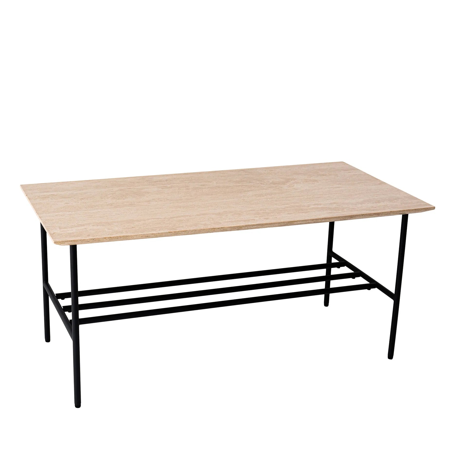 LINES II sofabord i travertin 100x50 cm