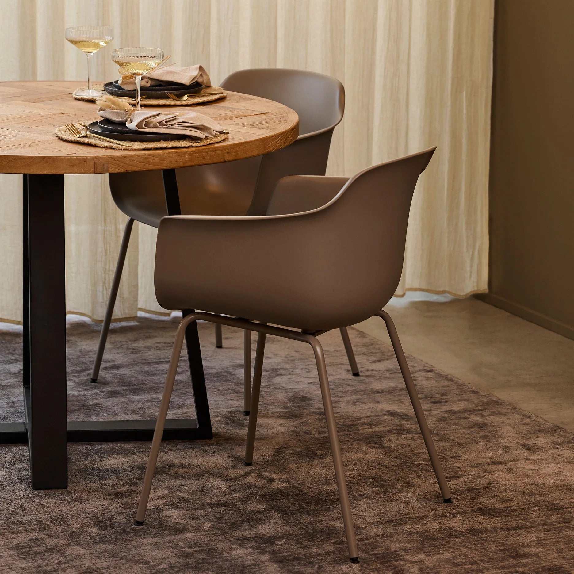 Enna spisebordsstol m. metal ben