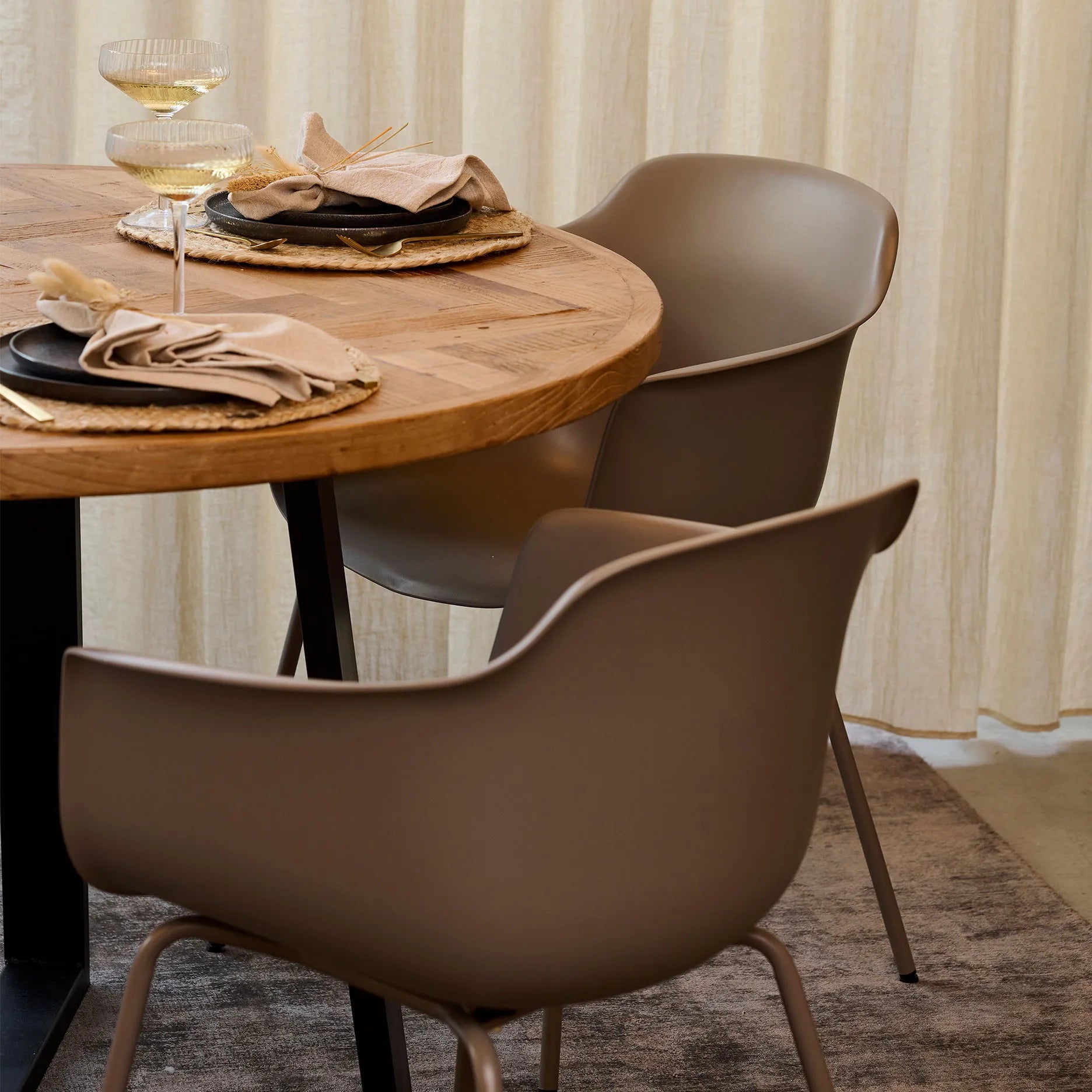 Enna spisebordsstol m. metal ben